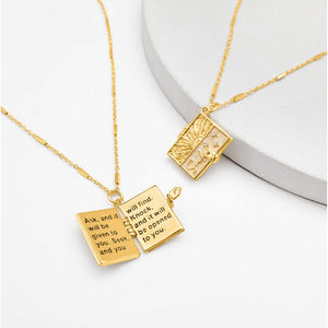 Secret Scriptures Locket: Seek - Gold